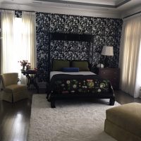 Dark Pattern Bedroom Design